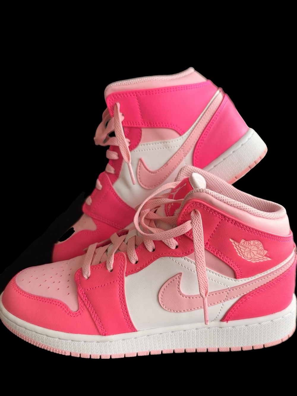 Nike Air Jordan 1 Mid GS Fierce Pink Women's Mid-Top Sneakers